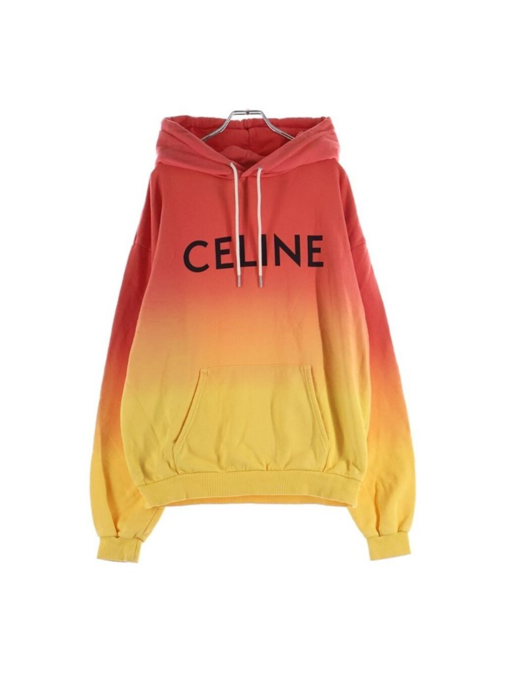 Celine Luz Pullover Hoodie Front Logo Gradient Sunset